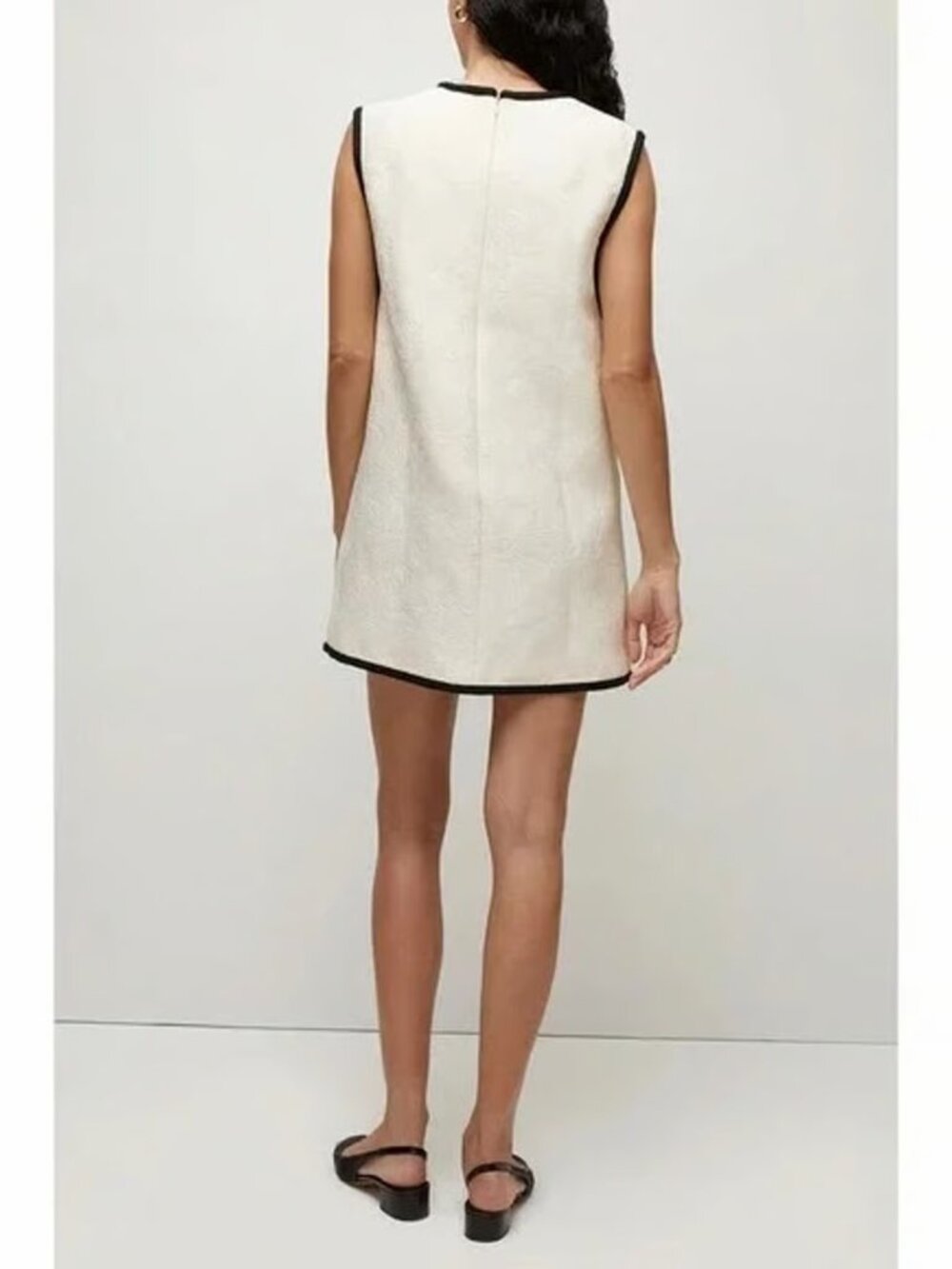 NWT Veronica Beard Ravena Ecru Jacquard Mini Dress Size 8 - Picture 4 of 14